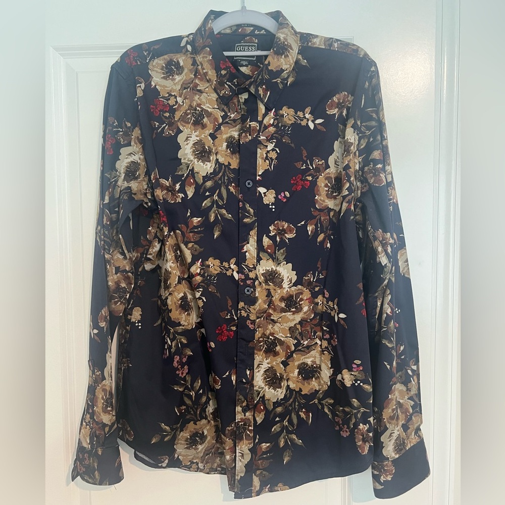 Guess M Slim Fit Floral SHirt